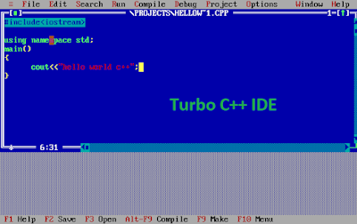 turbo-c++ IDE