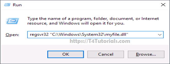 How to register a DLL file in Windows 7 32 bit step by step