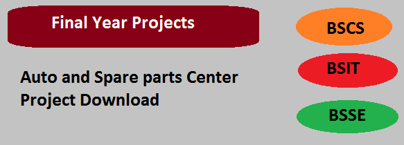 Auto and Spare parts Center Project Download