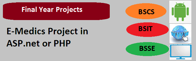 E-Medics Project in ASP.net or PHP