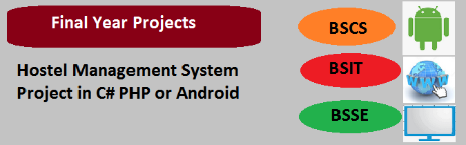 Hostel Management System Project in C# PHP or Android