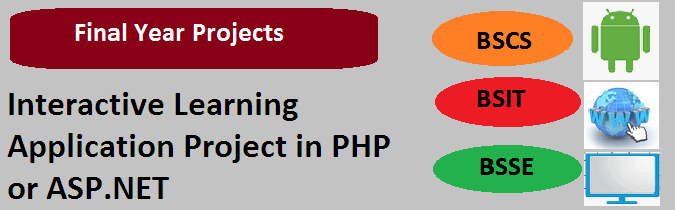 Interactive Learning Application Project in PHP or ASP.NET