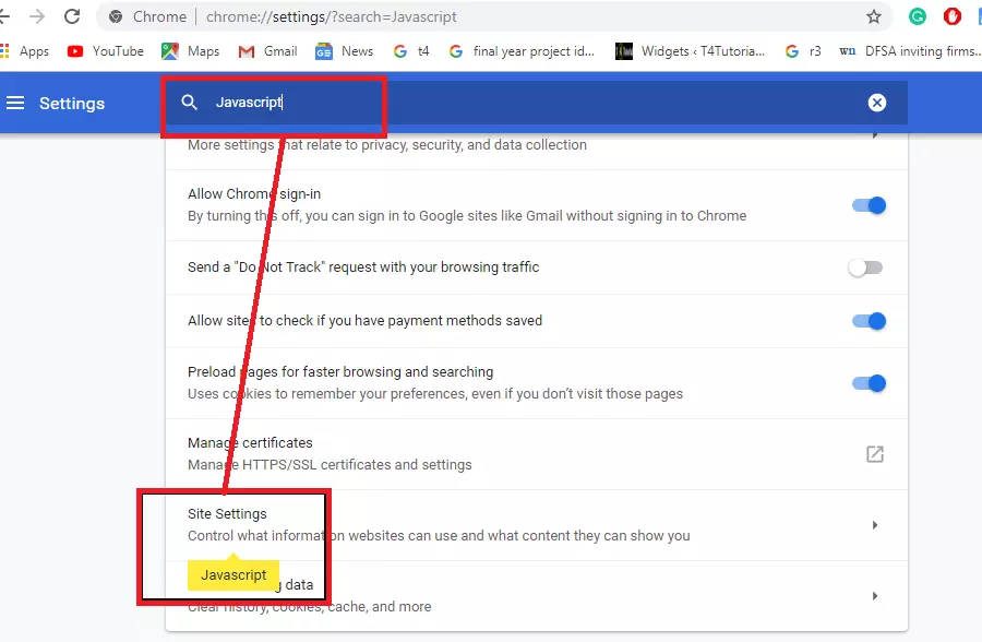 How to enable or disable JavaScript in Google Chrome and Firefox Advantages  | T4Tutorials.com
