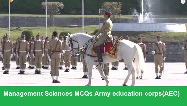 Management Sciences MCQs Army education corps(AEC)
