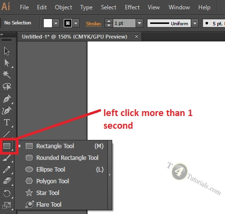 How to draw a rectangle with rectangle tool in adobe illustrator