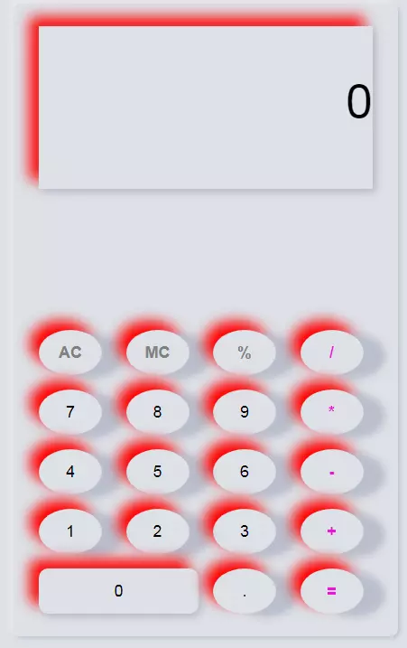 Calculator CSS Template