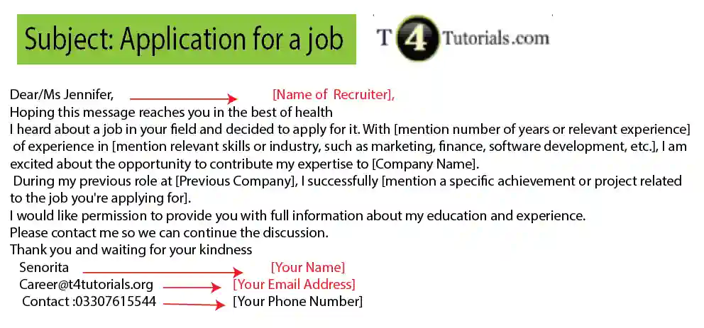 how-to-write-an-email-to-a-recruiter-t4tutorials