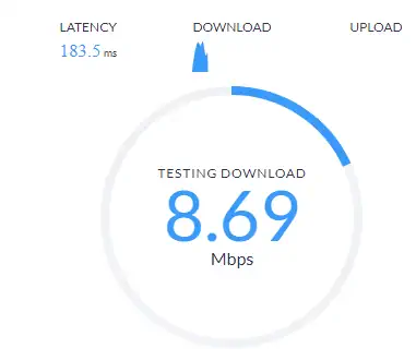 upload and download speed test with speedtest.org
